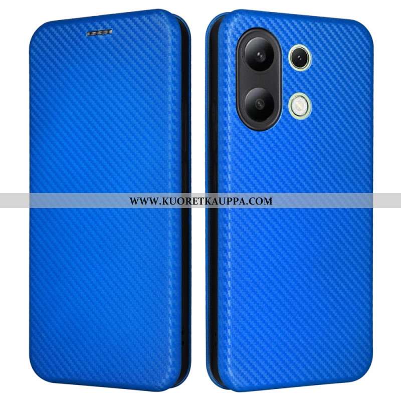 Nahkakotelo Xiaomi Redmi Note 13 4g Hiilikuitu